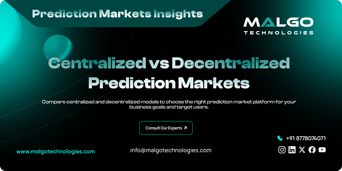 Centralized vs. Decentralized Prediction Markets Centralized vs. Decentralized Prediction Markets