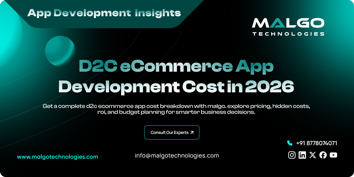 D2C eCommerce App Development Cost in 2026 D2C eCommerce App Development Cost in 2026